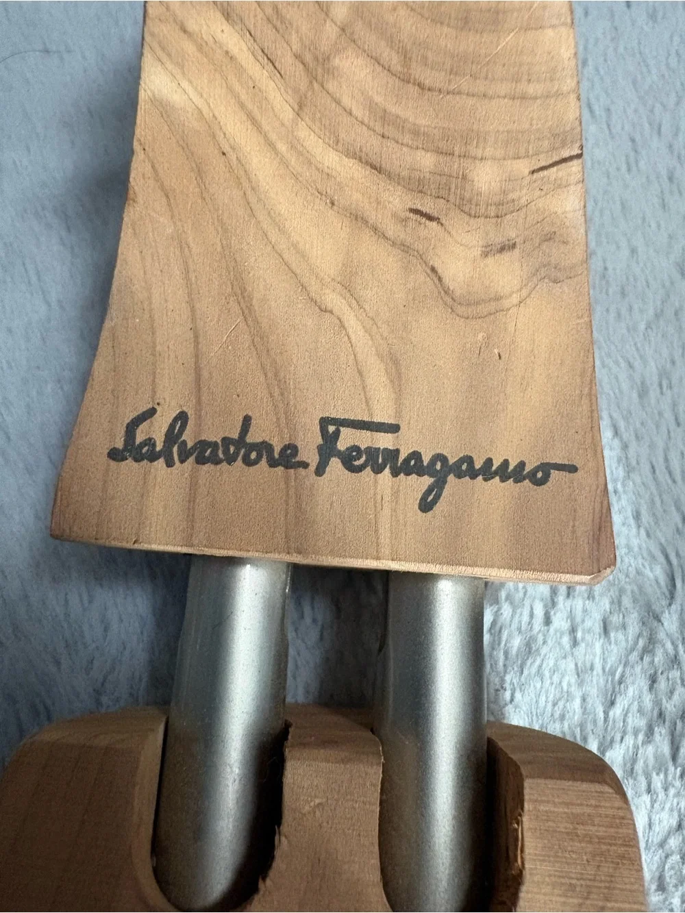Salvatore Ferragamo Natural Wood Shoe Trees - Light Brown
